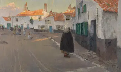 Площадь во Фландрии by Альберт Баертсоен, 1897 — digital art print download