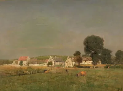 Деревня Шаслепон by Альфред Де Книфф — digital art print download
