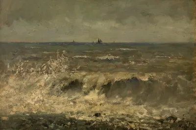 Бурное море by Альфред Де Книфф — digital art print download