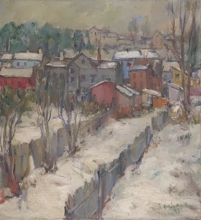 В пригороде Тарту by Андрус Йохани, 1935 — digital art print download