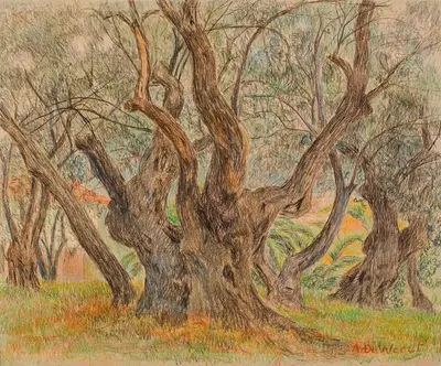 Чудовищное оливковое дерево by Анна Де Веерт — digital art print download