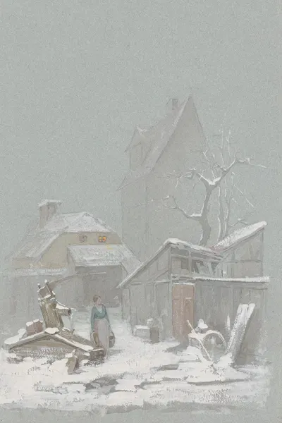 Шельфлу в снегу by Анна Нордландер — digital art print download