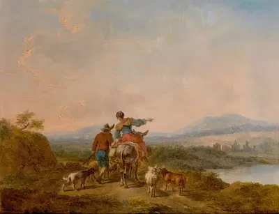 Landscape with Figures by Balthasar Paul Ommeganck — digital art print download