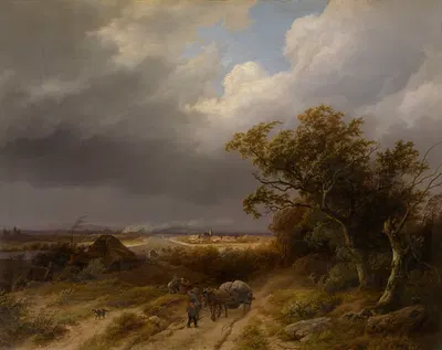 Пейзаж рядом с Клевесом by Баренд Корнелис Кёккёк, 1846 — digital art print download