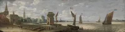 Антверпенская верфь by Бонавентура Питерс Старший, 1650 — digital art print download