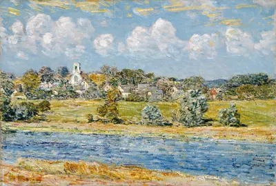 Пейзаж в Ньюфилде, Нью-Гэмпшир by Чайлд Хассам, 1909 — digital art print download