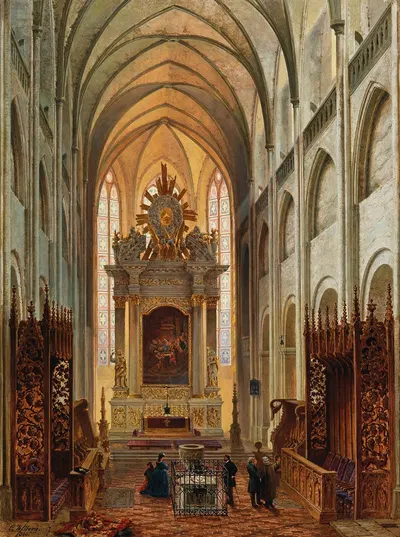 Havelberg Cathedral. St. Marien by Christian Wilberg, 1866 — digital art print download