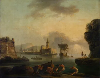 Неаполь by Клод-Жозеф Верне, 1734-1740 — digital art print download