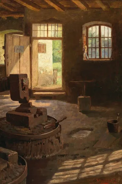Вид из кузницы by Доминик Скутецкий, 1907 — digital art print download
