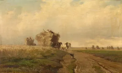 Уборка урожая by Эдмон де Шампельер — digital art print download