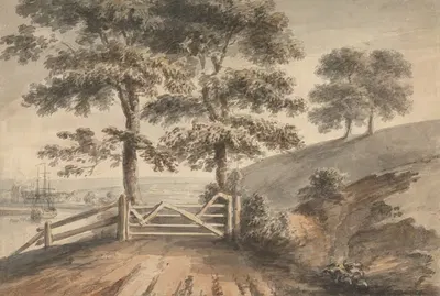 View from Ashton Meadows, Bristol by Nicholas Pocock, 1791 — digital art print download