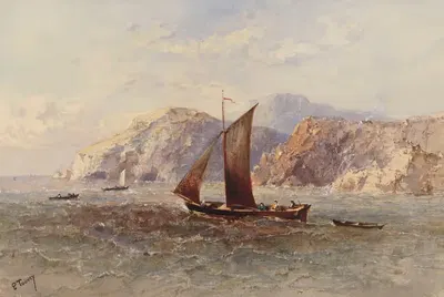 Coast of Wales by Edwin Toovey — digital art print download