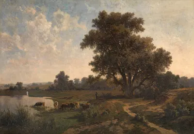 The Heath near Oosterbeek, Gueldre by Euphrosine Beernaert, 1885 — digital art print download