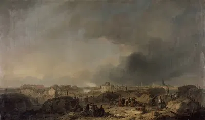 Антверпенский замок после бомбардировки в 1832 году by Фердинанд де Бракелер — digital art print download