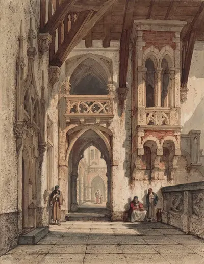 Interior of a Palace by François Stroobant, 1870 — digital art print download
