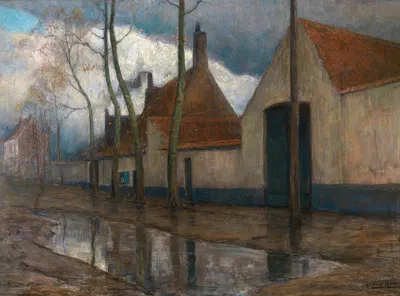 В пригородах by Франс Хенс, 1900 — digital art print download