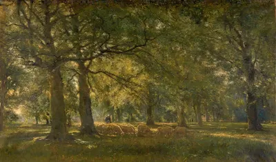 Landscape with Sheep by Franz Courtens — digital art print download