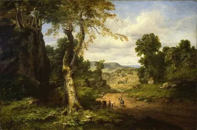 View in Berkshire County, Massachusetts, Clearing Off after a September Storm by George Inness, 1849 — digital art print…