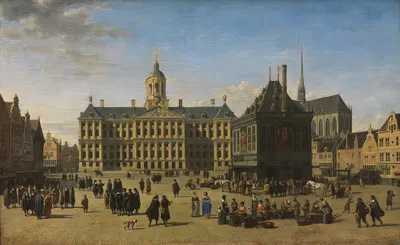 Дам" в Амстердаме by Геррит Адриансз. Беркхейде, 1668 — digital art print download