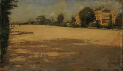 Paisaje (Avenue du Bois de Boulogne) by Giuseppe De Nittis, 1874 — digital art print download