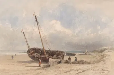 Бланкенберге by Гюстав Адольф Симона, 1867 — digital art print download