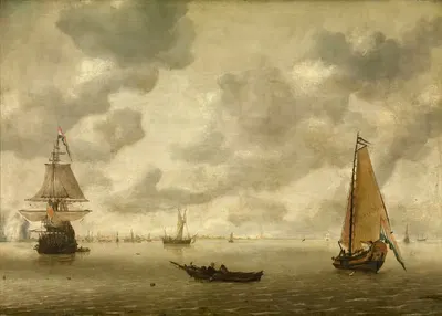 У входа в гавань by Хендрик ван Антониссен, 1640-1650 — digital art print download