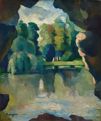 Озеро Багатель, Буа де Булонь by Анри Мангин, 1909 — digital art print download