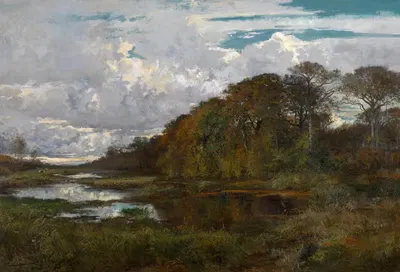 Пруды 'Гризе Молен' в Терхулпене by Ипполит Буленжер, 1865-1867 — digital art print download