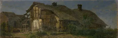 An Old Farm in Xhierformont by Jean Pierre François Lamorinière, 1864 — digital art print download