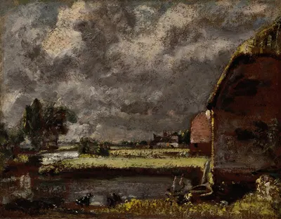 A View on the Banks of the River Stour by John Constable — digital art print download