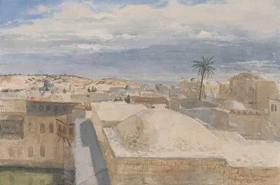 Иерусалим 2 by Юлиан Де Вриндт, 1880 — digital art print download