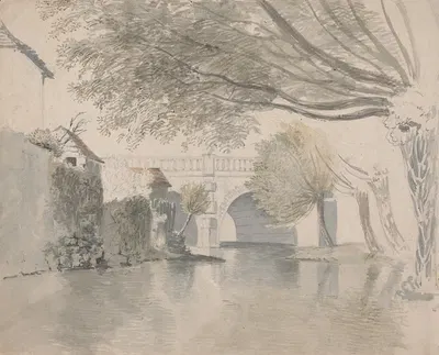 Magdalen Bridge, Near Oxford by Rev. William Warren Porter — digital art print download