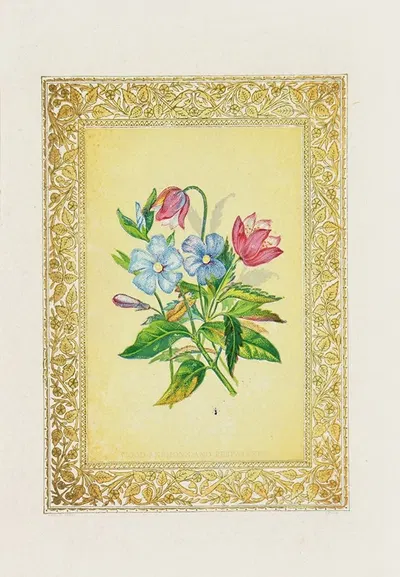 Wood Anemone & Periwinkle by John Henry Ingram, 1869 — digital art print download
