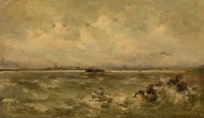 Морской пейзаж by Луи Артан, 1878 — digital art print download