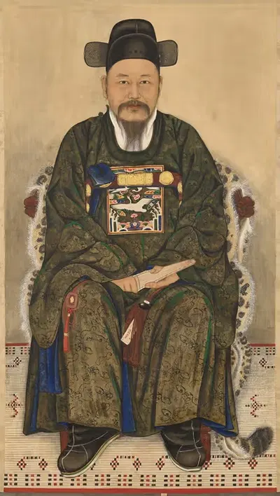 Portrait of a Young Officer by Chae Yongshin, 1921 — digital art print download