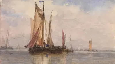 Морской пейзаж by Поль Жан Кле, 1867 — digital art print download