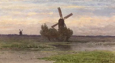 Голландский пейзаж by Поль Жозеф Константин Габриэль, 1870 — digital art print download