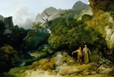 Отшельник by Филип Джеймс де Лутербург, 1798 — digital art print download