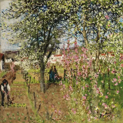 Le Printemps à Moret by Pierre-Eugène Montézin — digital art print download