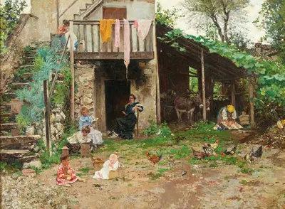 Внутренний двор by Раффаэле Тафури — digital art print download