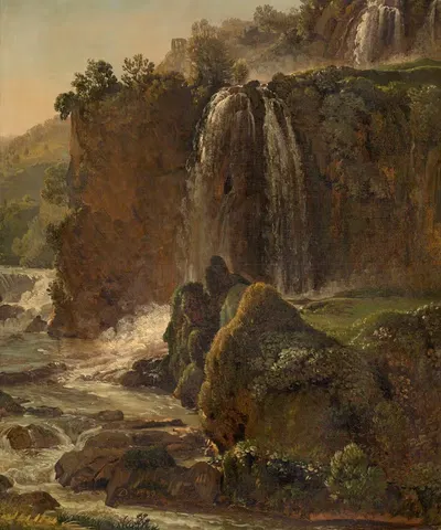 Водопад в Тиволи by Симон Дени, 1793 — digital art print download