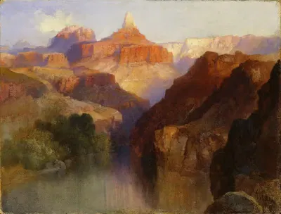 Zoroaster Peak (Grand Canyon, Arizona) by Thomas Moran, 1918 — digital art print download