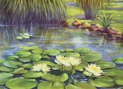 Water lily by Lafayette F. Cargill, 1937 — digital art print download