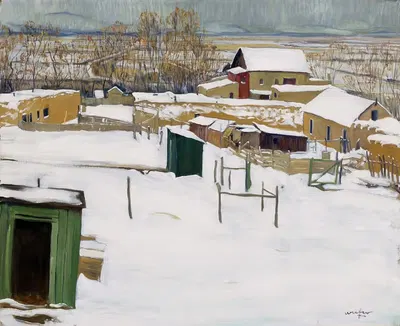 Taos in the Snow by Walter Ufer — digital art print download