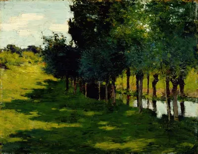 Солнечный свет и тень by Уиллард Лерой Меткалф, 1888 — digital art print download