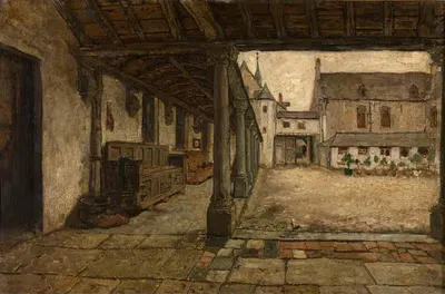 Старый клуатр в Лире by Виллем Линнинг младший, 1871 — digital art print download