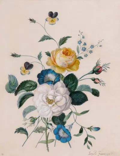 Blumenensemble by Leopold Zinnögger — digital art print download