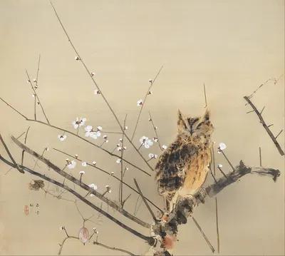 Early Plum Blossoms by Nishimura Goun, 1936 — digital art print download