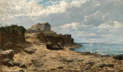 Fishermen on the Shore of Valascu by Alfred Zoff, 1886 — digital art print download