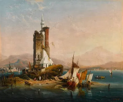 Muscat, Oman by Ambroise-Louis Garneray — digital art print download